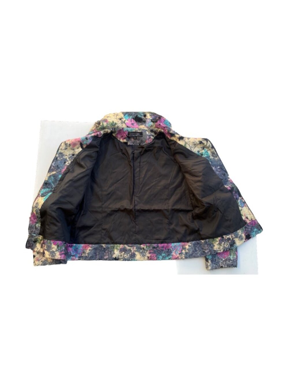 Vintage City Girl Nancy Bolen Fuzzy Floral Jacket - Picture 9 of 15